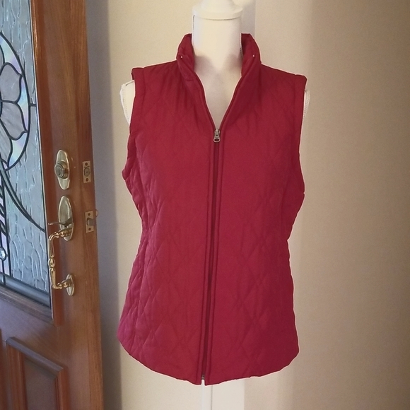 CROFT & BARROW Red Vest M - Picture 2 of 12